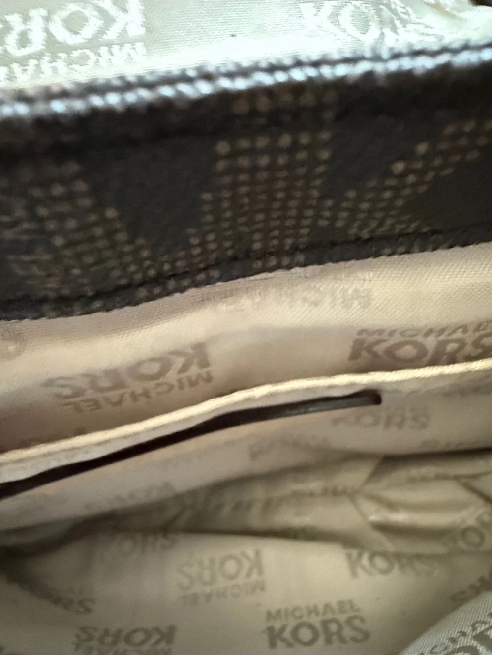 Michael Kors Jet Set Small Flap monogram crossbody, gold  hardware